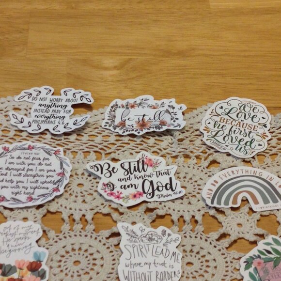 Bible Quotes and Christian Inspiration Stickers Bundle - Picture 3 of 6